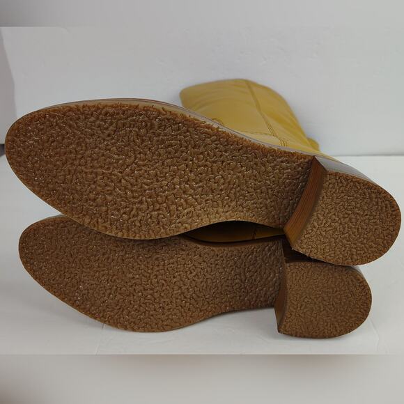 Frye Camryn Genuine Leather Tall Pull On Campus Boots in Banana Size 10 - Picture 3 of 15